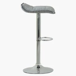 Rasmus Grey Boucle Chrome Base Breakfast Stool -Furniture Specialty Store rasmus grey boucle 3