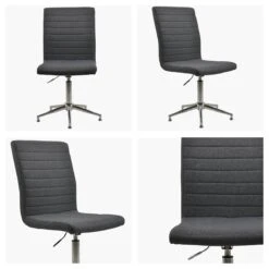 Ripple Dark Grey Fabric Dining Chair With High Backrest 11 Ripple Dark Grey Fabric Dining Chair With High Backrest -Furniture Specialty Store ripple charcoal white