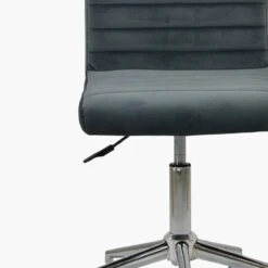 Ripple Dark Grey Velvet Dining Chair With High Backrest -Furniture Specialty Store ripple dark grey velvet 5