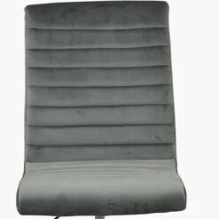 Ripple Grey Velvet Dining Chair With High Backrest -Furniture Specialty Store ripple light grey velvet 5