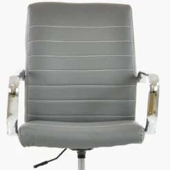 Ryder Dark Grey Faux Leather Swivel Home Office Chair -Furniture Specialty Store ryder dark grey 6