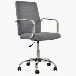 Ryder Dark Grey Fabric Swivel Home Office Chair -Furniture Specialty Store ryder dark grey fab 2