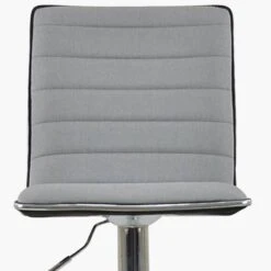 Santos Grey Fabric Chrome Base Barstool -Furniture Specialty Store santos grey fabric 4