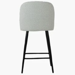 Scada Cream Boucle Black Leg Bar Stool -Furniture Specialty Store scada cream boucle black leg 2