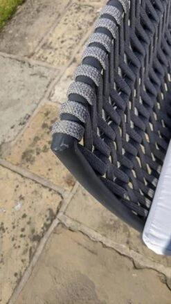 Lagos 5 Seater Rattan Corner Sofa Set & Coffee Table Grey -Furniture Specialty Store scratches 1 1