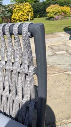 Lagos 5 Seater Rattan Corner Sofa Set & Coffee Table Grey -Furniture Specialty Store scratches 2 1