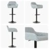 Sirius Stone Grey Boucle Bar Stool With Arms -Furniture Specialty Store sirius grey boucle 4