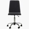 Skylar Dark Grey Fabric Small Home Swivel Office Chair -Furniture Specialty Store skylar charcoal 1 2