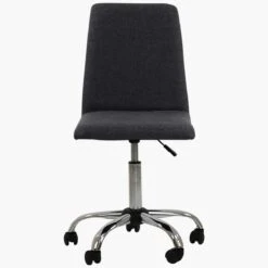 Skylar Dark Grey Fabric Small Home Swivel Office Chair