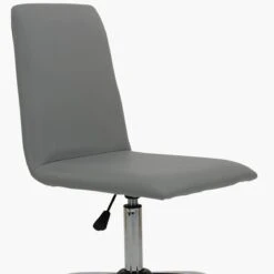 Skylar Grey Leather Small Swivel Desk Chair 9 Skylar Grey Leather Small Swivel Desk Chair -Furniture Specialty Store skylar grey 4