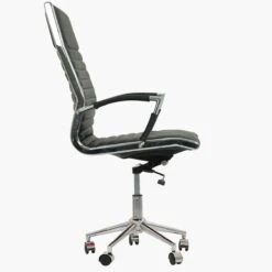 Spark Black Faux Leather Swivel & Recline Office Chair -Furniture Specialty Store spark 3