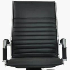 Spark Black Faux Leather Swivel & Recline Office Chair -Furniture Specialty Store spark black 4 1