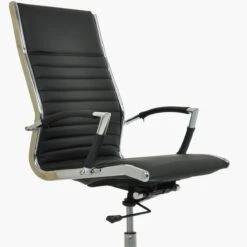 Spark Black Faux Leather Swivel & Recline Office Chair -Furniture Specialty Store spark black 5 1
