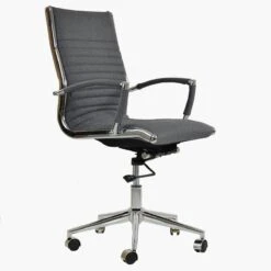 Spark Grey Fabric Swivel & Recline Office Chair -Furniture Specialty Store spark charcaol 2 1