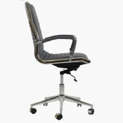 Spark Grey Fabric Swivel & Recline Office Chair -Furniture Specialty Store spark charcaol 3 1