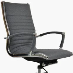 Spark Grey Fabric Swivel & Recline Office Chair -Furniture Specialty Store spark charcaol 5 1
