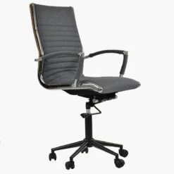 Instow Executive Grey Fabric Swivel & Recline Office Chair -Furniture Specialty Store spark charcoal black 1