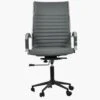 Instow Executive Grey Faux Leather Swivel & Recline Office Chair -Furniture Specialty Store spark grey black white