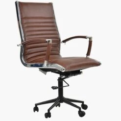 Instow Executive Brown Faux Leather Swivel & Recline Office Chair -Furniture Specialty Store spark vintage black 1