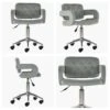 Stanford Grey Velvet Small Home Swivel Office Chair -Furniture Specialty Store stanford grey velvet white 1