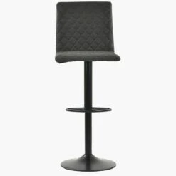 Titan Vintage Black Faux Leather Black Base Breakfast Stool -Furniture Specialty Store titan vintage black 3