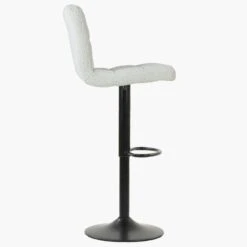 Troy Cream Boucle Black Base Bar Stool -Furniture Specialty Store troy cream boucle 3