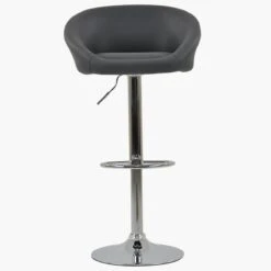 Venus Dark Grey Faux Leather Barstool Armrests