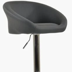 Venus Dark Grey Faux Leather Barstool Armrests -Furniture Specialty Store venus dark grey 4
