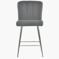 Furniture Specialty Store -Furniture Specialty Store waldorf dark grey pu chrome leg 2