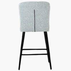 Waldorf Grey Boucle Black Leg Breakfast Stool -Furniture Specialty Store waldorf grey boucle black leg 4