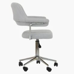 Yale Grey Fabric Small Home Swivel Office Chair -Furniture Specialty Store yale grey fabric 1 1