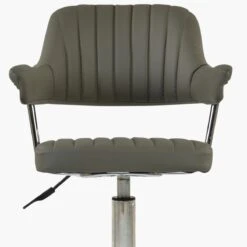 Yale Taupe Leather Swivel Home Office Chair -Furniture Specialty Store yale taupe 4 2